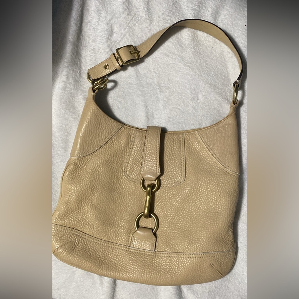 Coach Tan Leather Shoulder Bag
